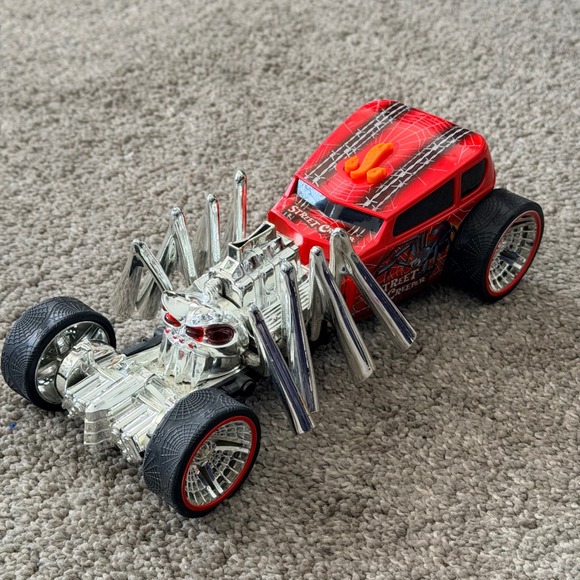 Hot Wheels Street Creeper Toy State Red Spider Motorized Lights Sounds Car Toy - Picture 6 of 11